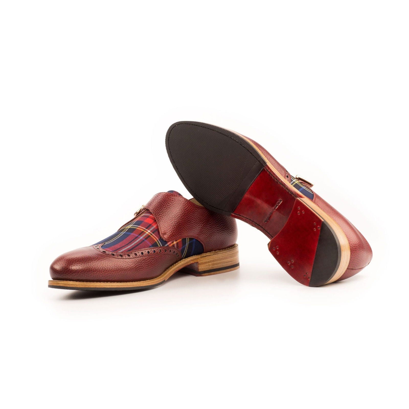 Single Monk Shoes ANGUS - Milanese Leather