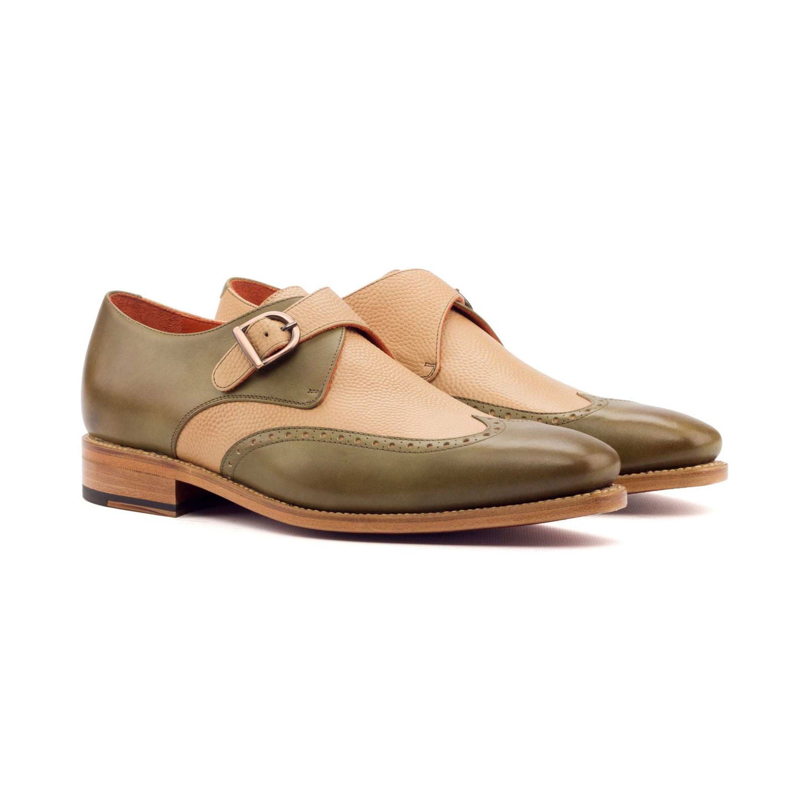 Single Monk Shoes APPORO - Milanese Leather