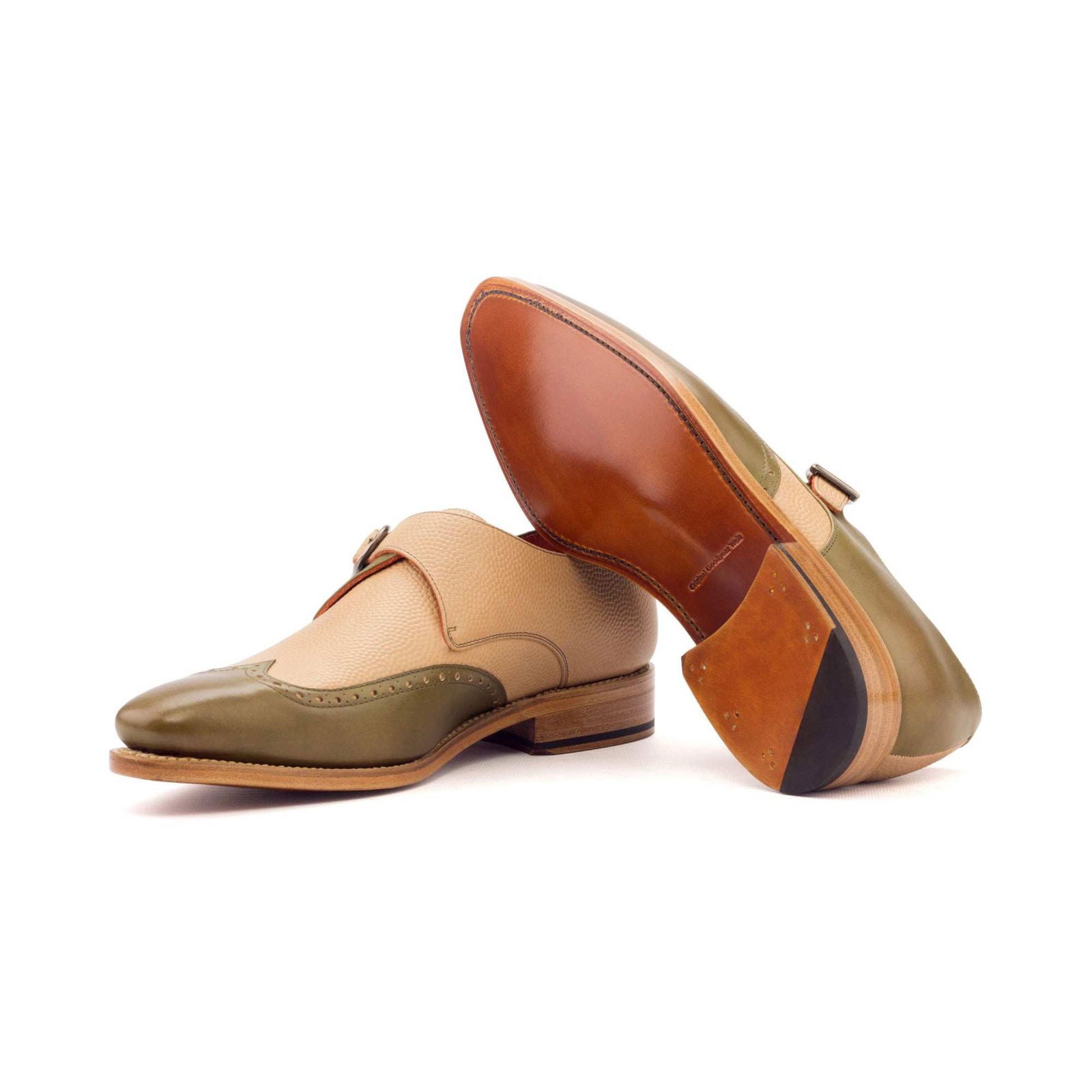 Single Monk Shoes APPORO - Milanese Leather