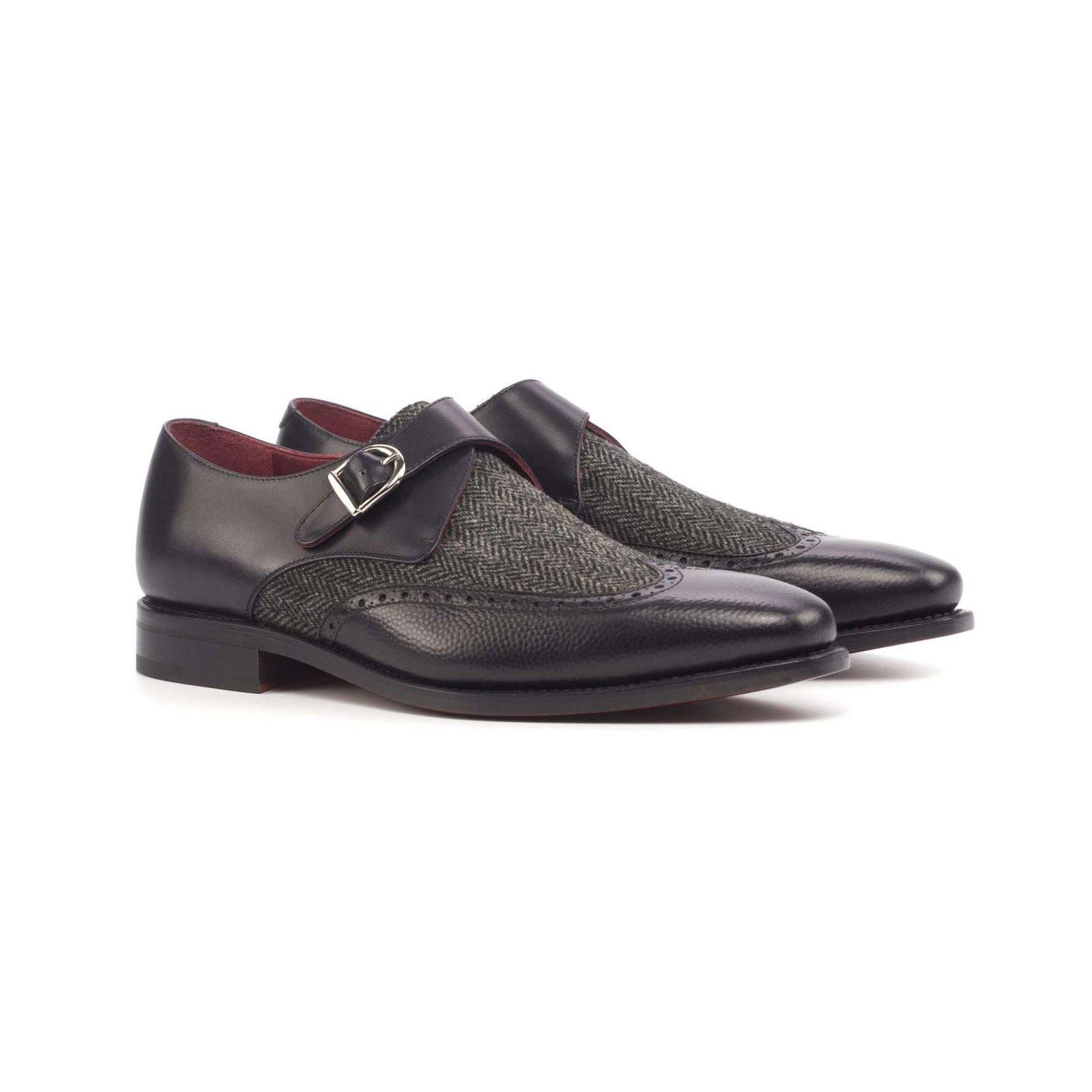 Single Monk Shoes AURELIUS - Milanese Leather