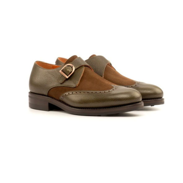 Single Monk Shoes BART - Milanese Leather