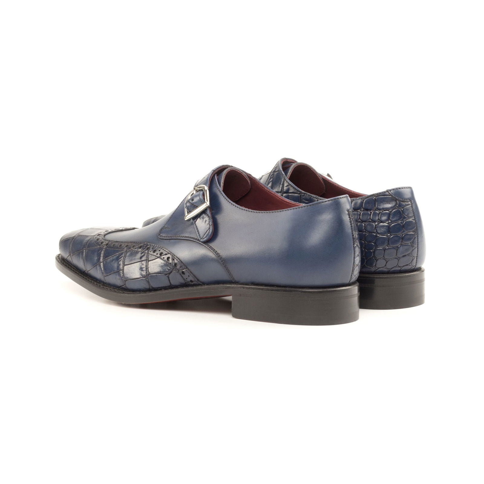 Single Monk Shoes DENTON - Milanese Leather