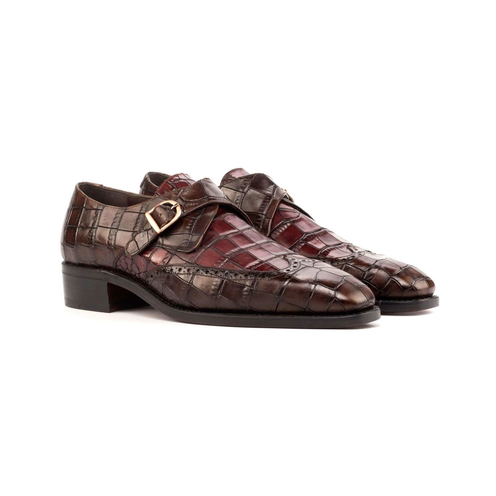 Single Monk Shoes SANTIAGO - Milanese Leather