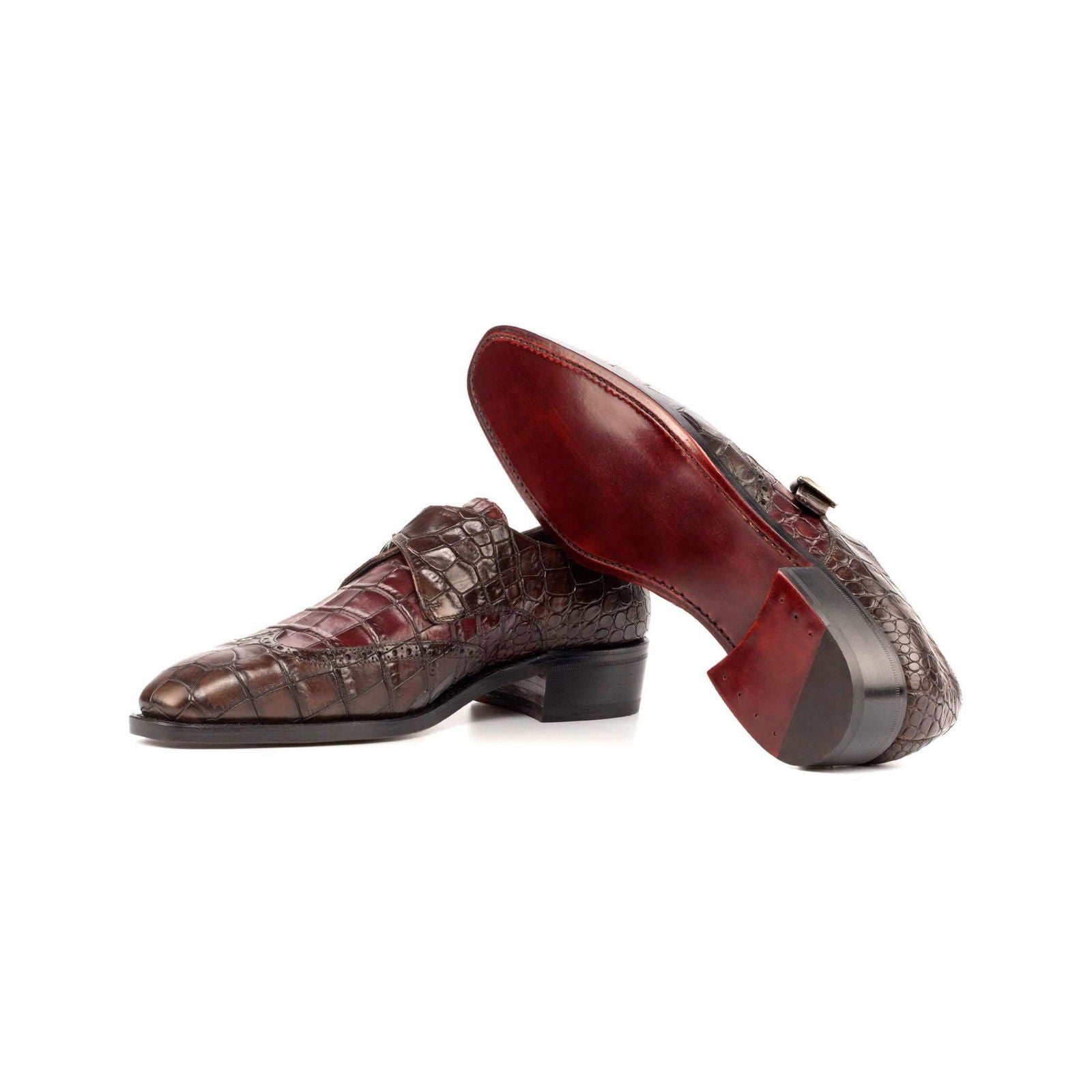 Single Monk Shoes SANTIAGO - Milanese Leather