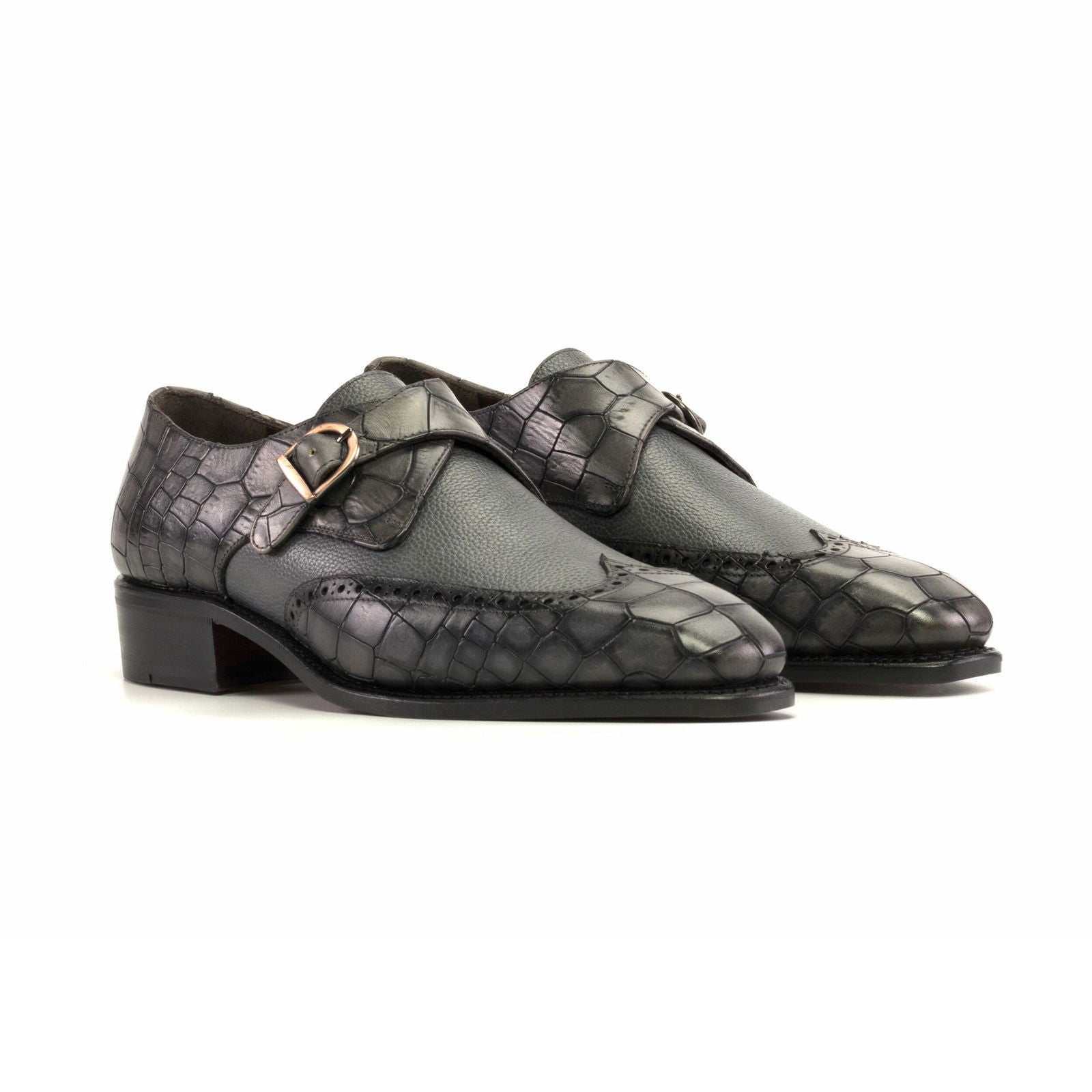 Single Monk Shoes YARA - Milanese Leather