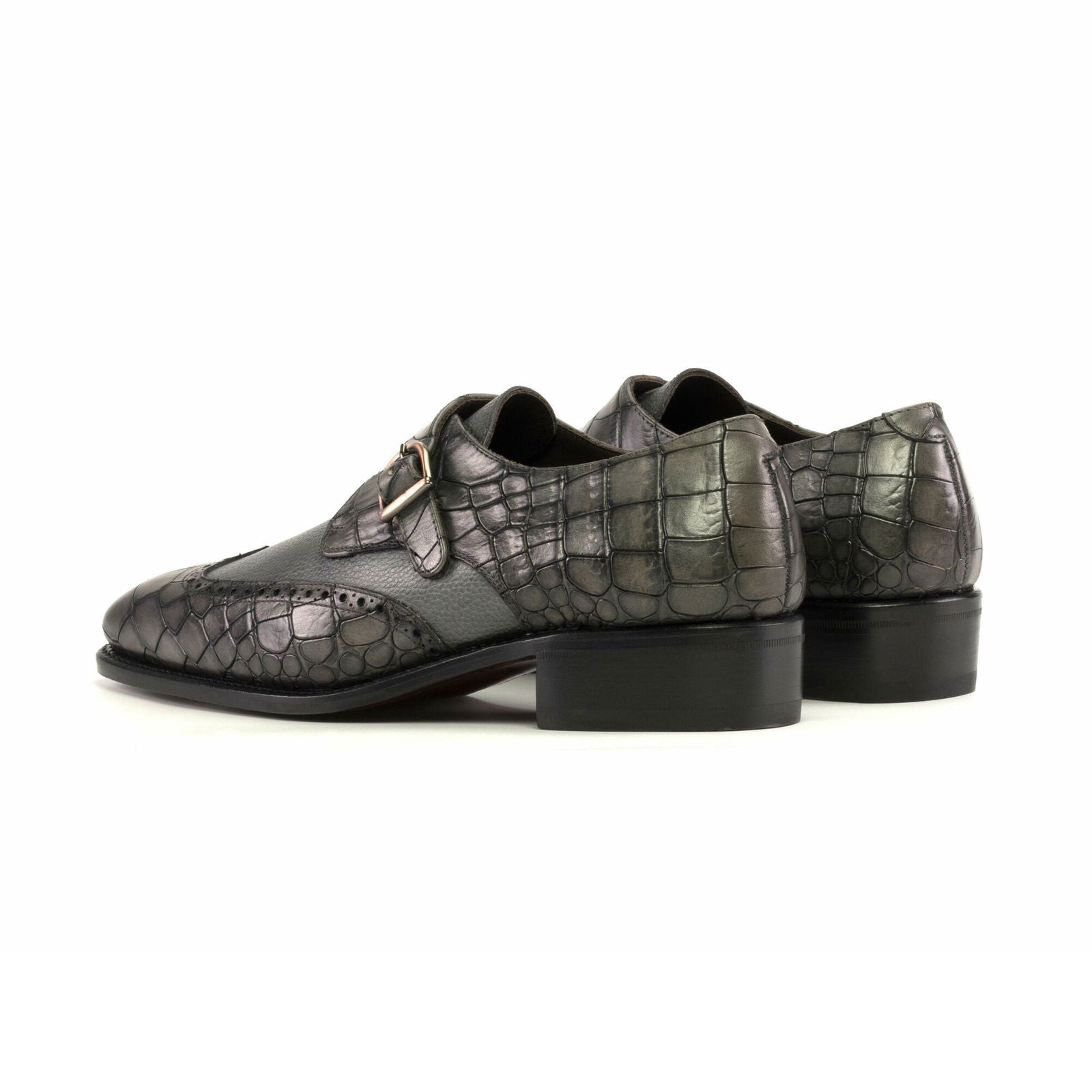 Single Monk Shoes YARA - Milanese Leather