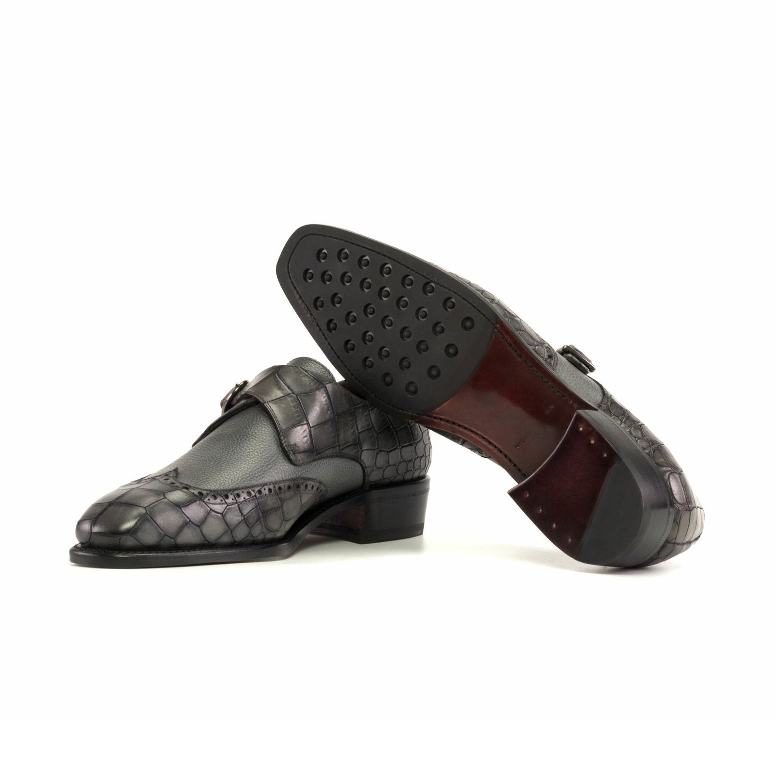 Single Monk Shoes YARA - Milanese Leather