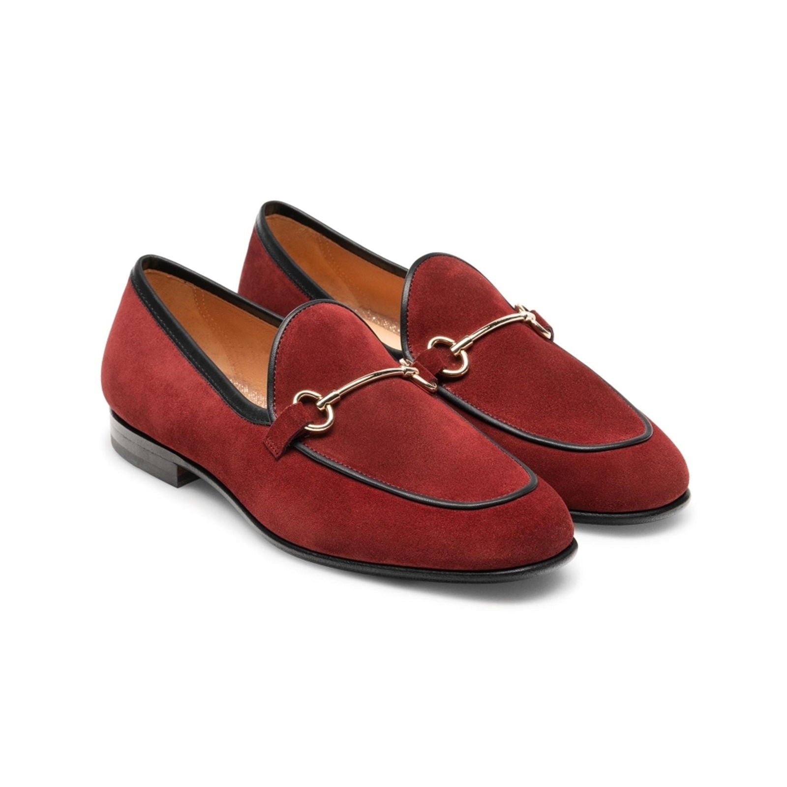 Stella II Burgundy Suede - Milanese Leather