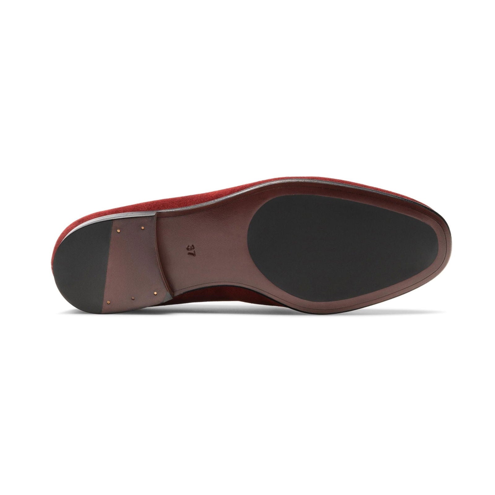 Stella II Burgundy Suede - Milanese Leather