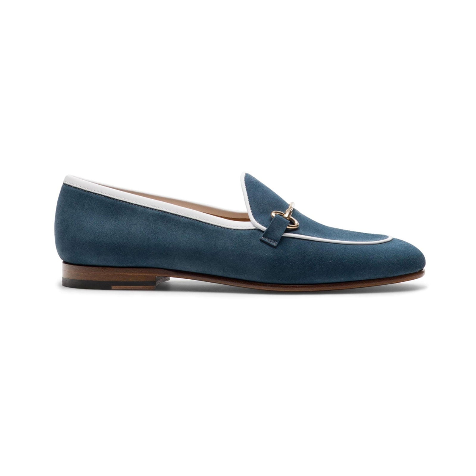 Stella II Navy Suede - Milanese Leather