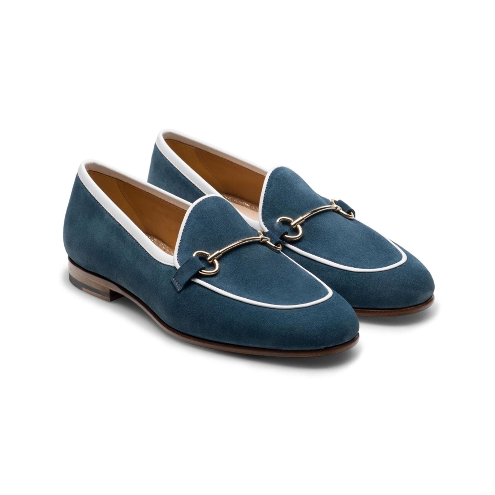 Stella II Navy Suede - Milanese Leather