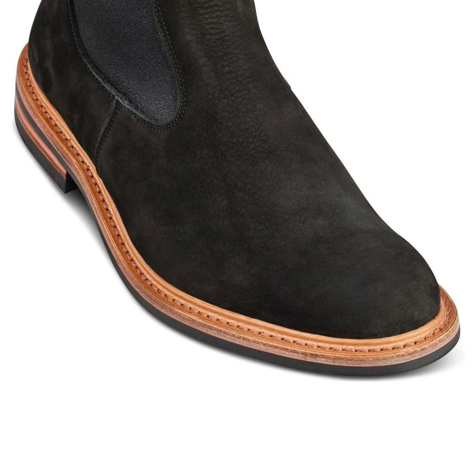 Stephen Chelsea Boot Black Hydro Nubuck - Milanese Leather