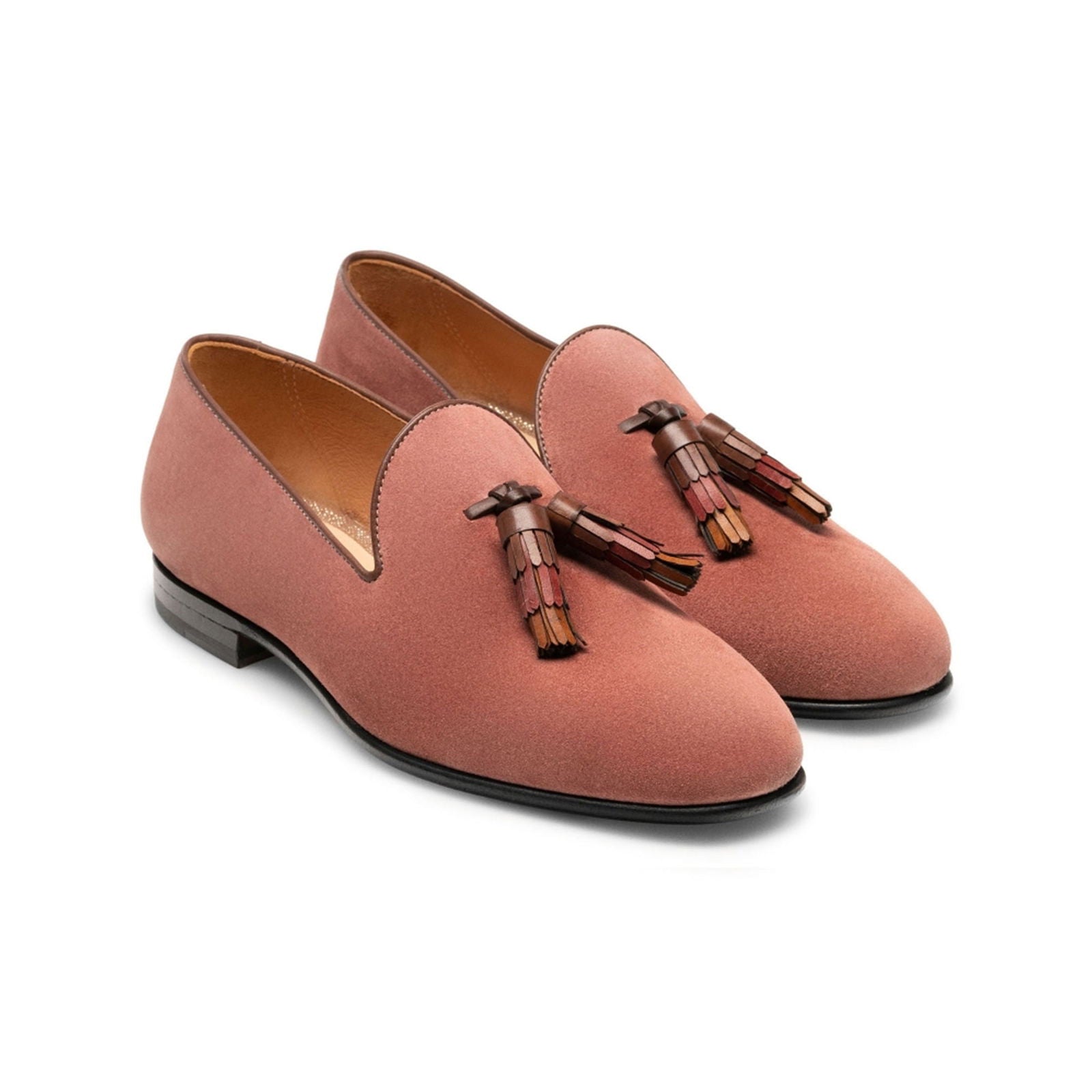 Valentina Pink Suede - Milanese Leather