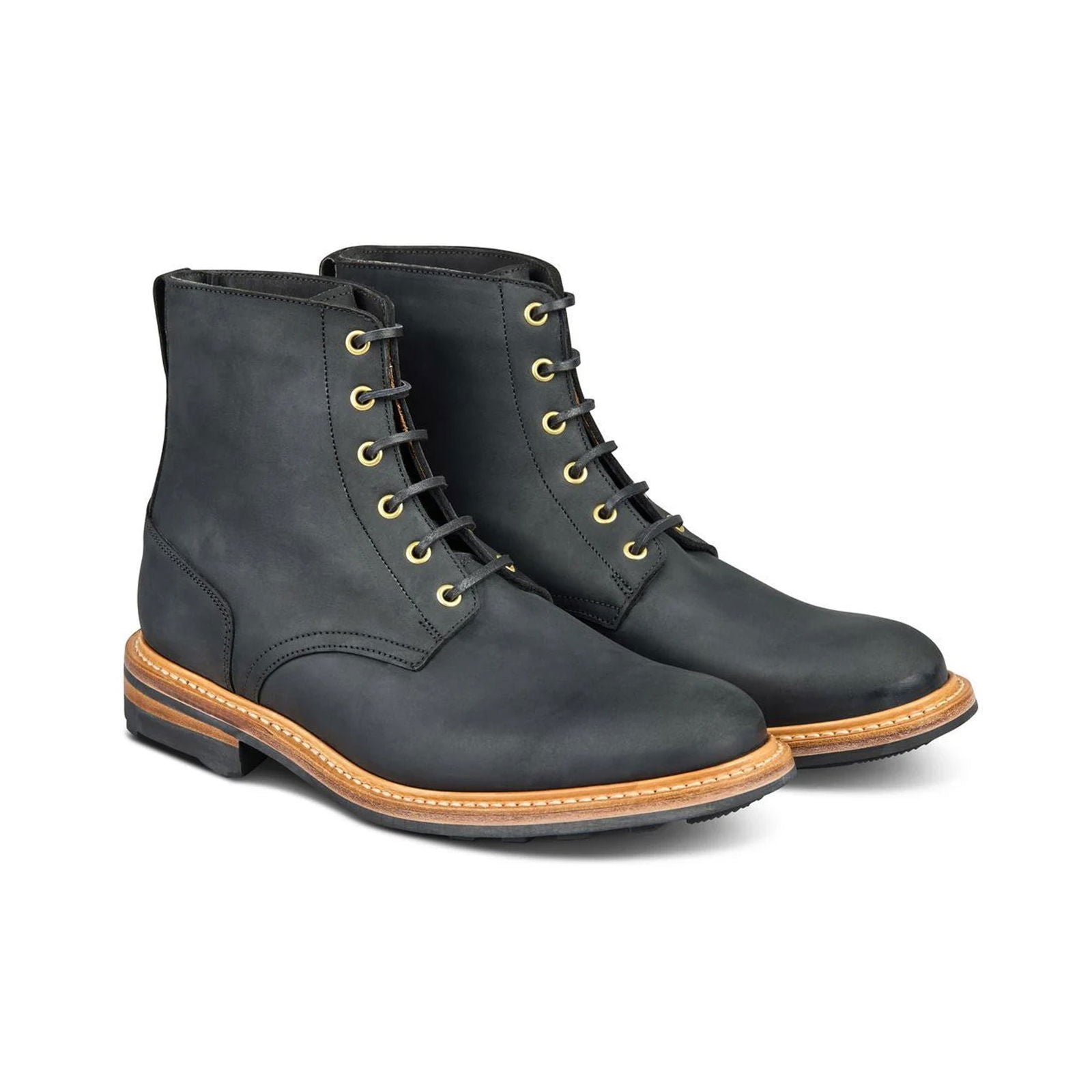 Wychwood Logger Boot Black Horween Chamois - Milanese Leather