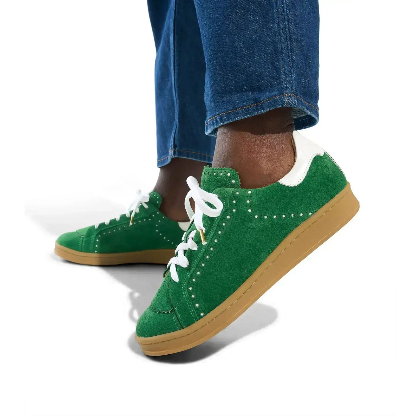 the Elliot Sneaker Clover - Milanese Leather