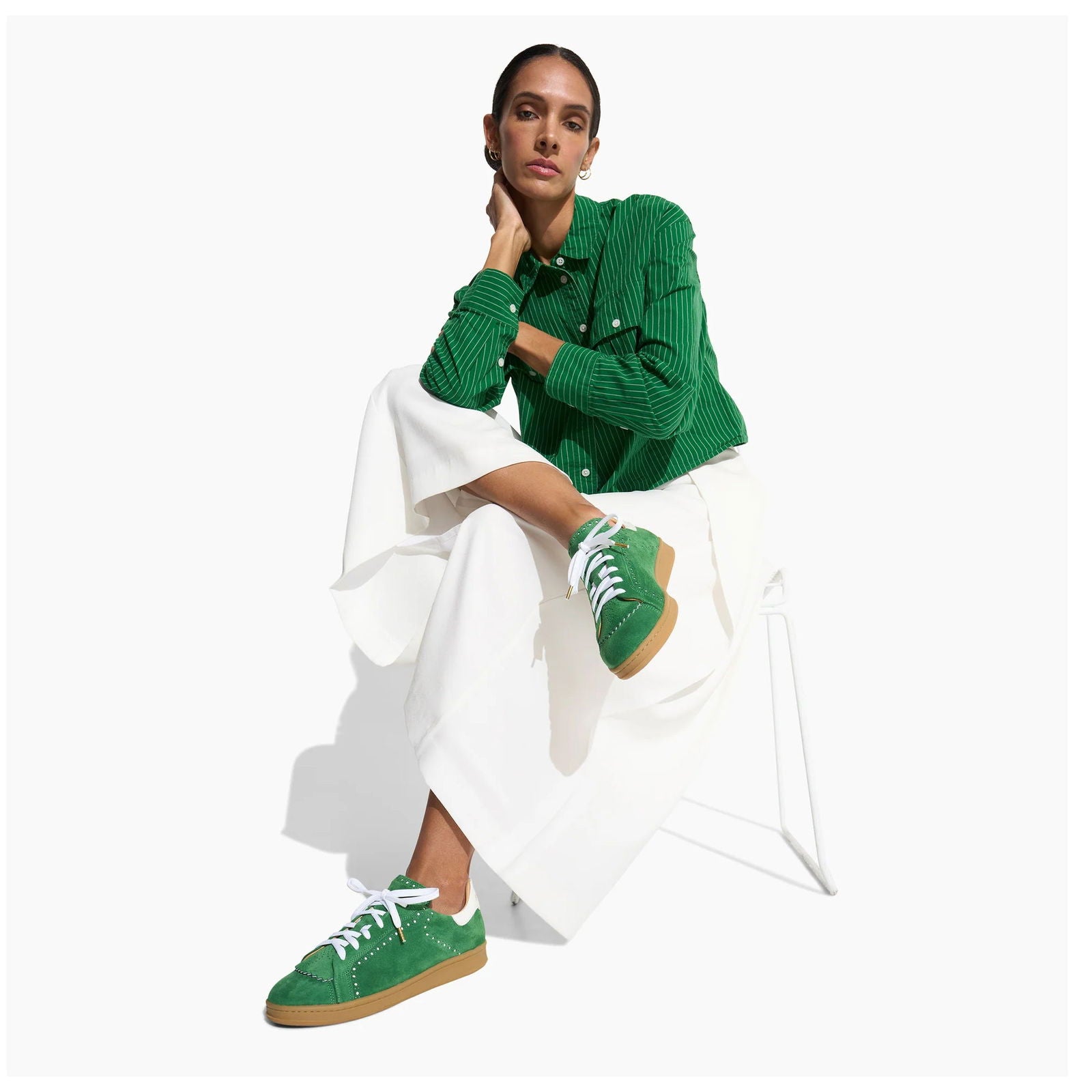 the Elliot Sneaker Clover - Milanese Leather