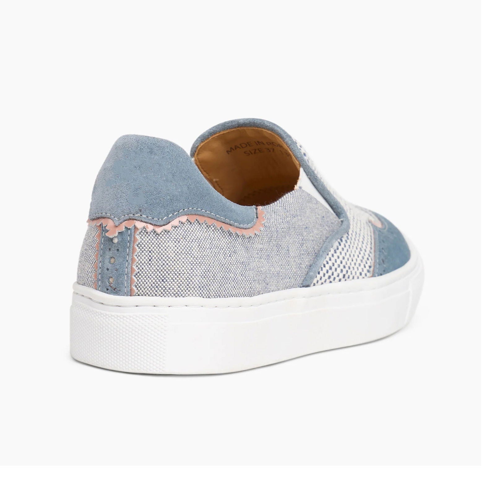 the Harper Sneaker Saint-Tropez Blue - Milanese Leather